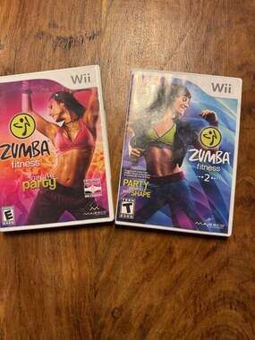 Nintendo Wii Zumba Fitness Bundle - Zumba Fitness & Zumba Fitness 2